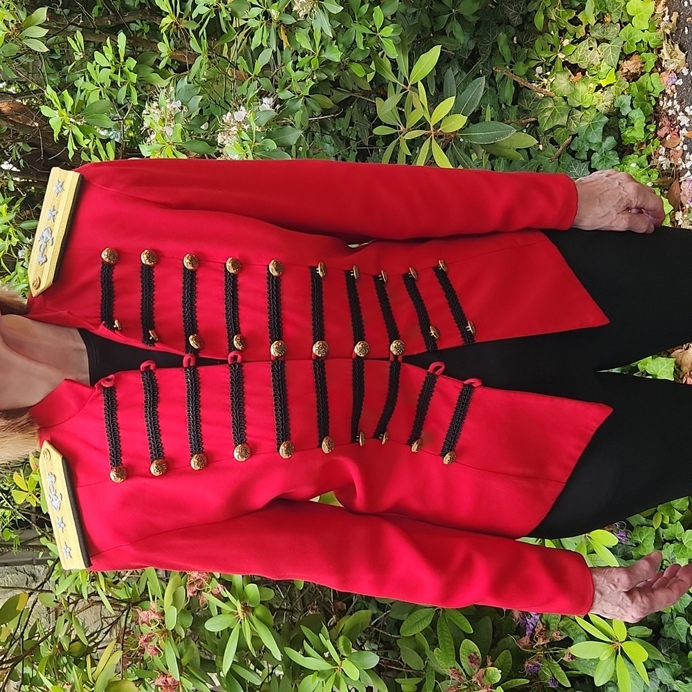 Vintage Military Jacket with Admiral Epaulettes
